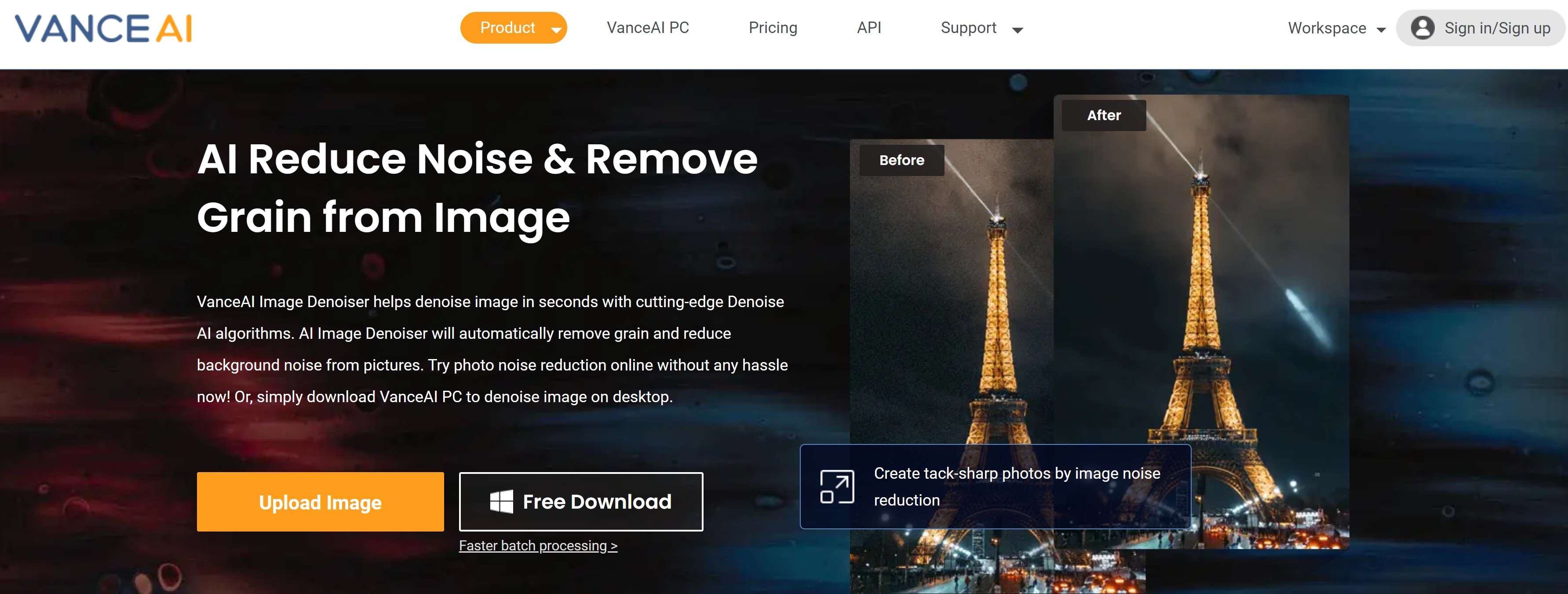 VanceAI Image Denoiser